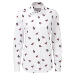 Schoffel Ladies Norfolk Shirt - French Partridge Print