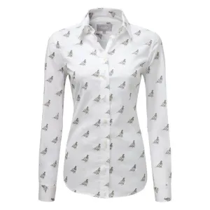 Schoffel Ladies Norfolk Shirt - Grey Ptarmigan