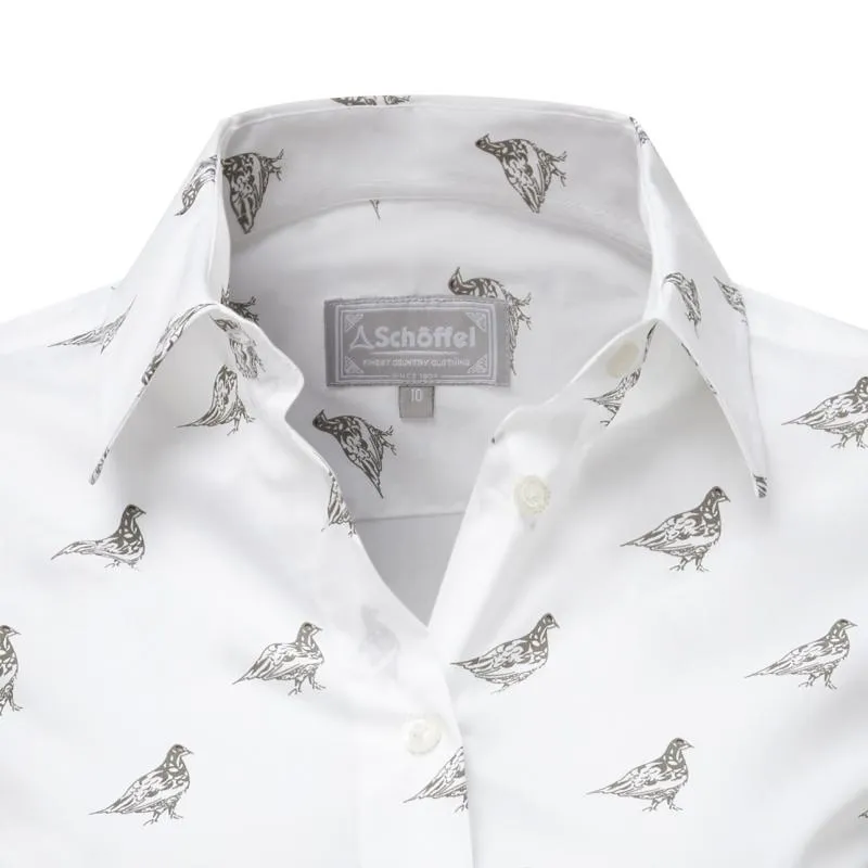 Schoffel Ladies Norfolk Shirt - Grey Ptarmigan