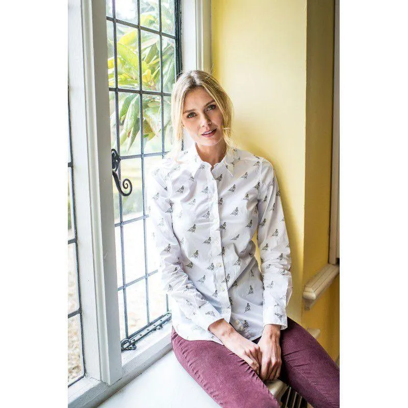 Schoffel Ladies Norfolk Shirt - Grey Ptarmigan