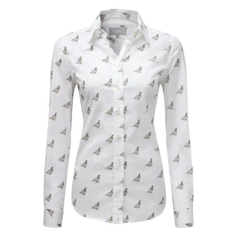 Schoffel Ladies Norfolk Shirt - Grey Ptarmigan