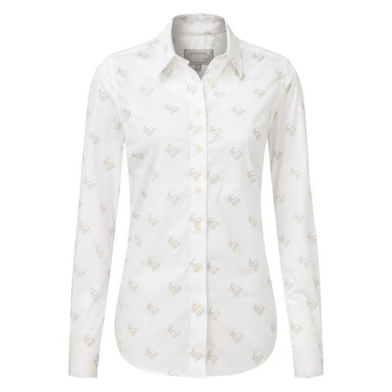 Schoffel Ladies Norfolk Shirt - Marble Hare