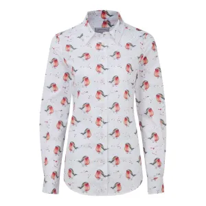 Schoffel Ladies Norfolk Shirt - Robin Print