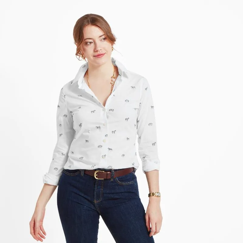 Schoffel Ladies Norfolk Shirt - Zebra Print