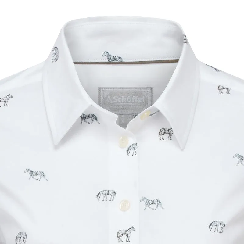 Schoffel Ladies Norfolk Shirt - Zebra Print