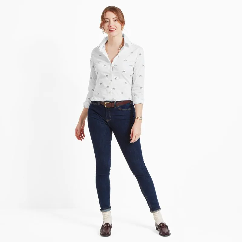 Schoffel Ladies Norfolk Shirt - Zebra Print