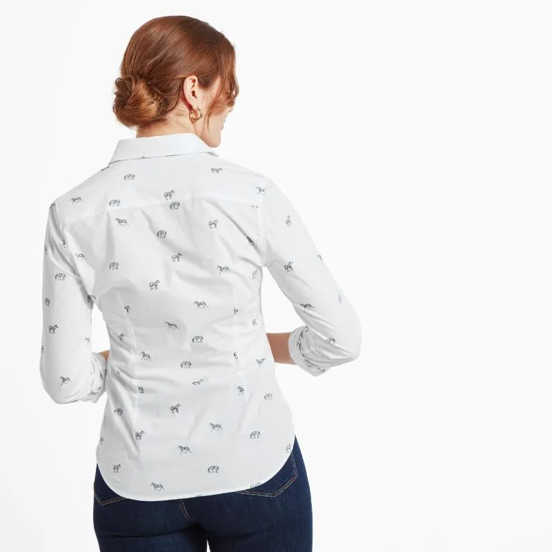 Schoffel Ladies Norfolk Shirt - Zebra Print