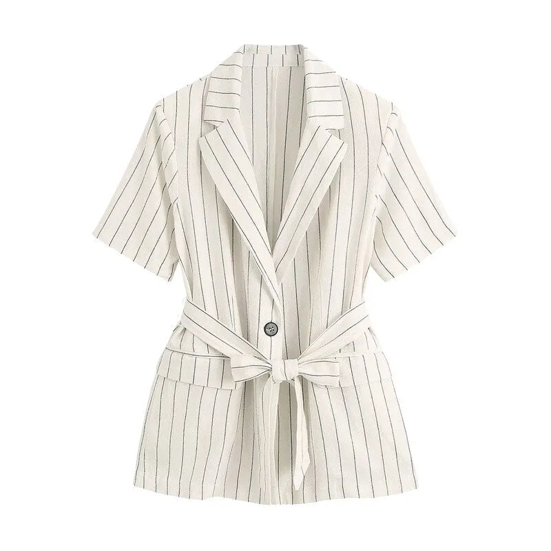 SHORT SLEEVE BLAZER