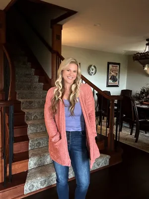 Soft Front Pocket Cardigan