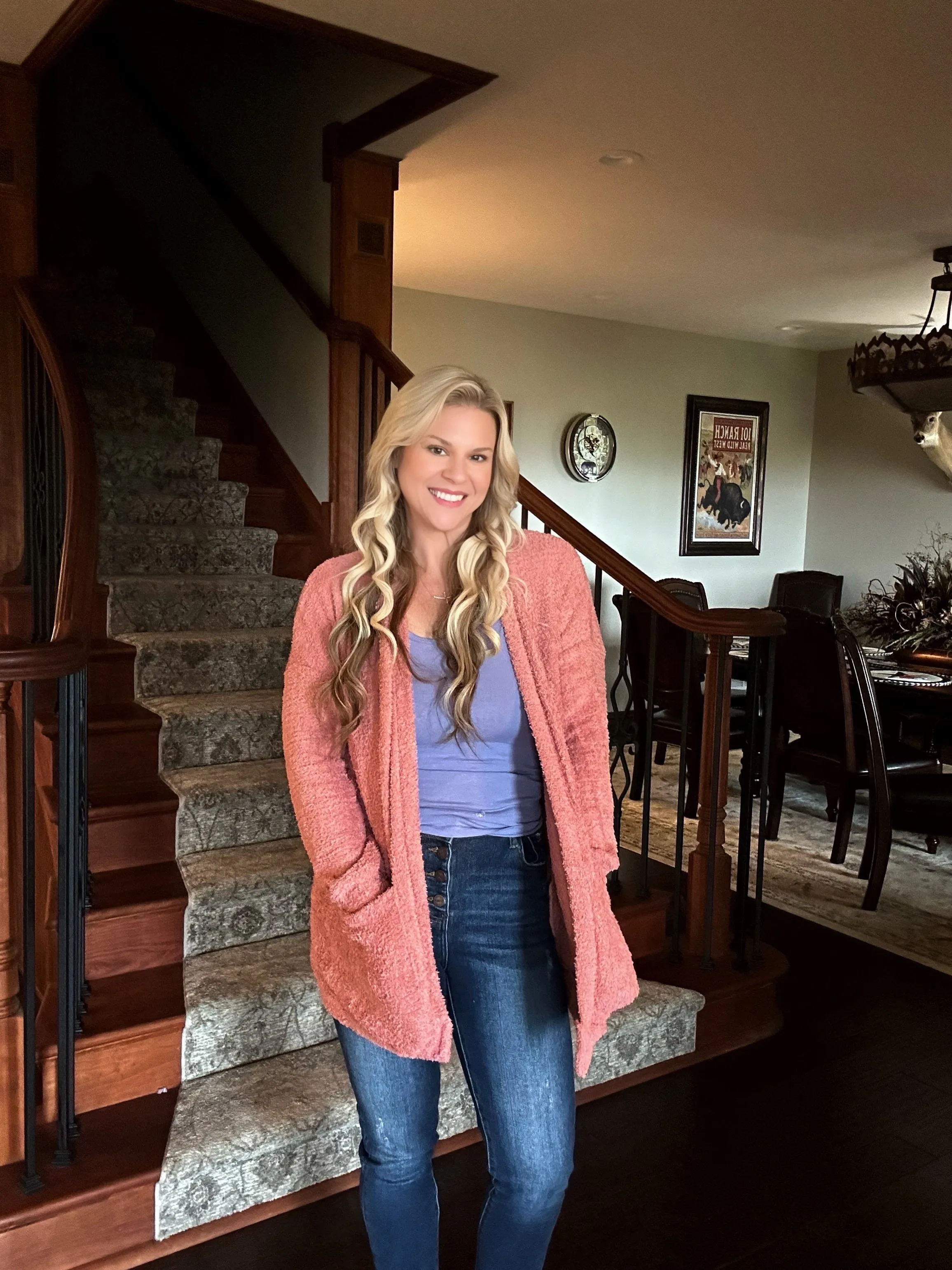 Soft Front Pocket Cardigan