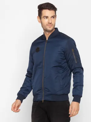 Spykar Blue Polyester Men Jacket