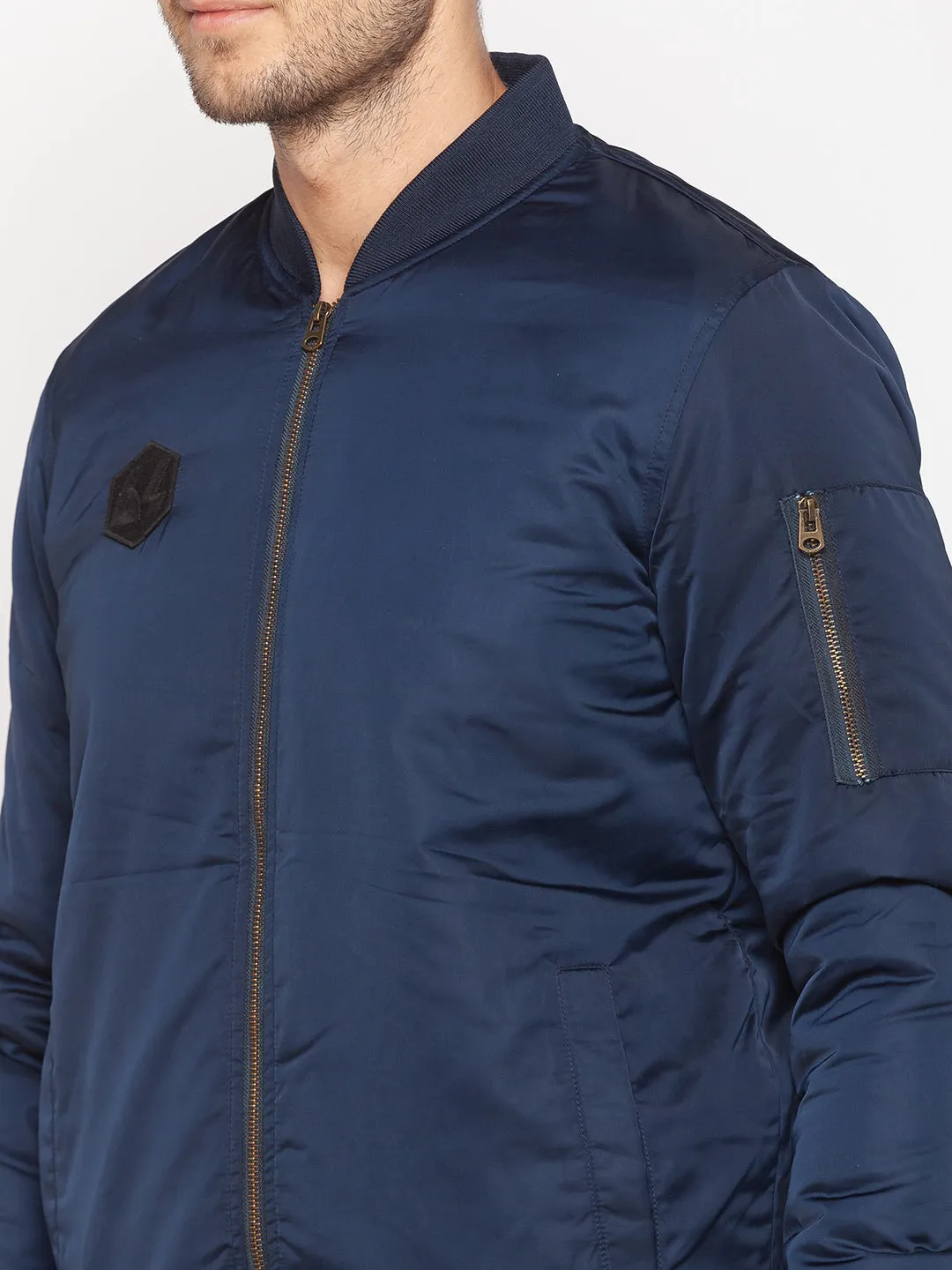 Spykar Blue Polyester Men Jacket