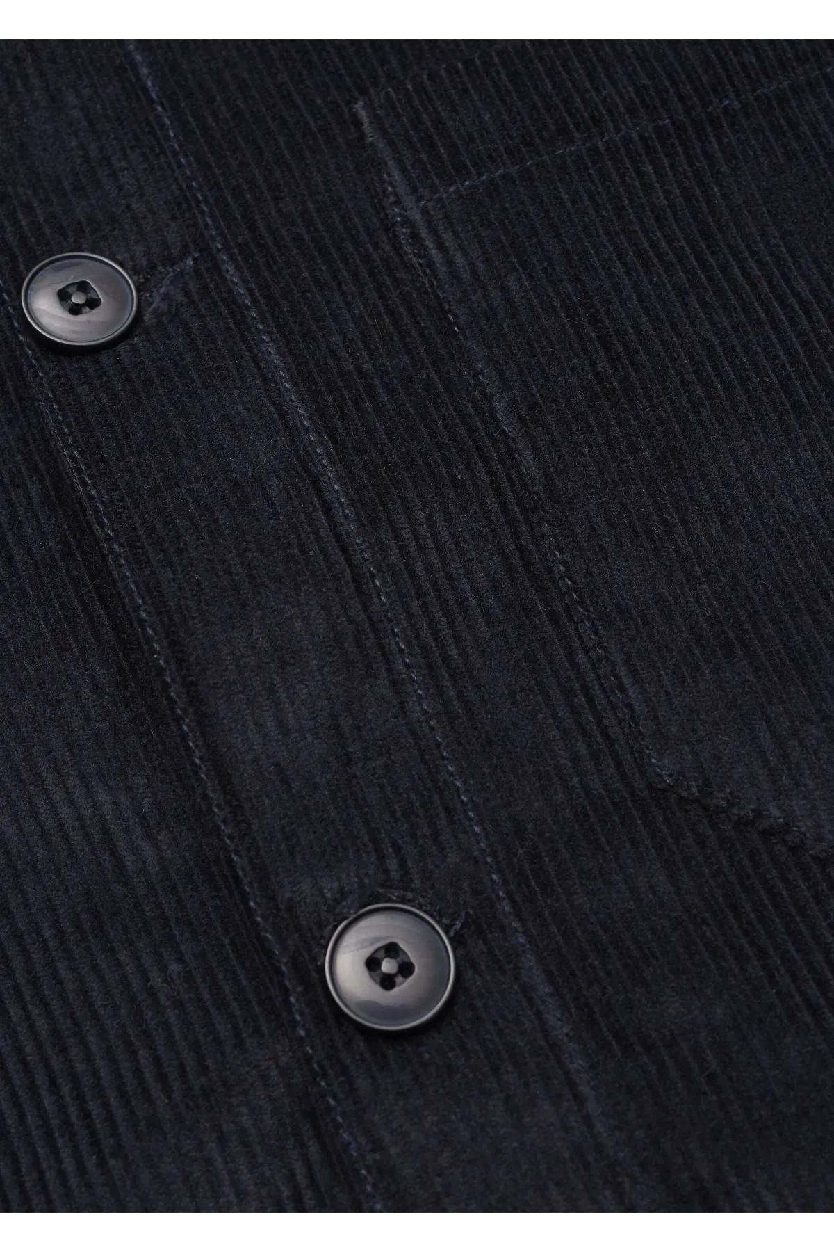 Streched 8-Wales Corduroy Overshirt Navy Knowledge Cotton Apparel