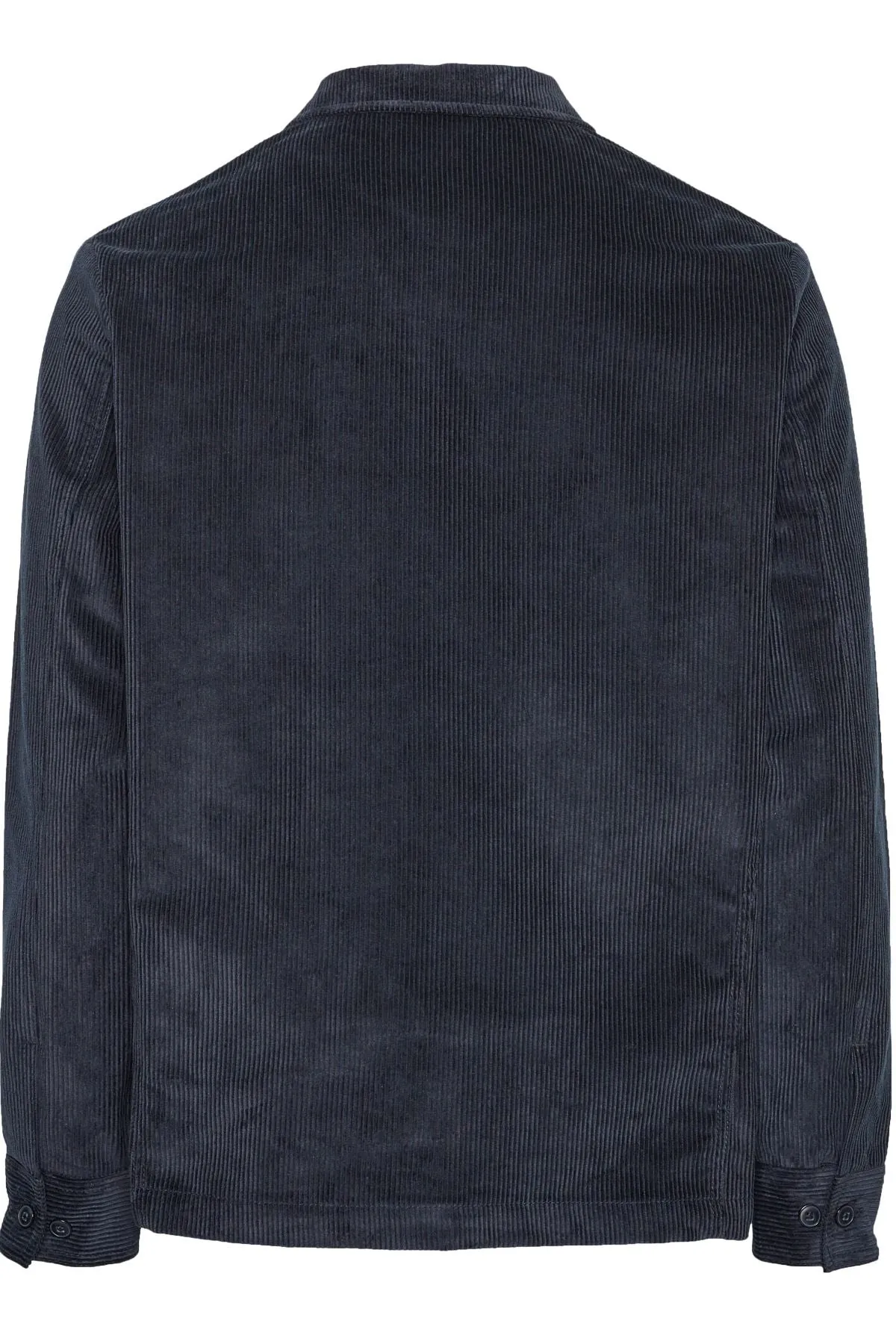Streched 8-Wales Corduroy Overshirt Navy Knowledge Cotton Apparel