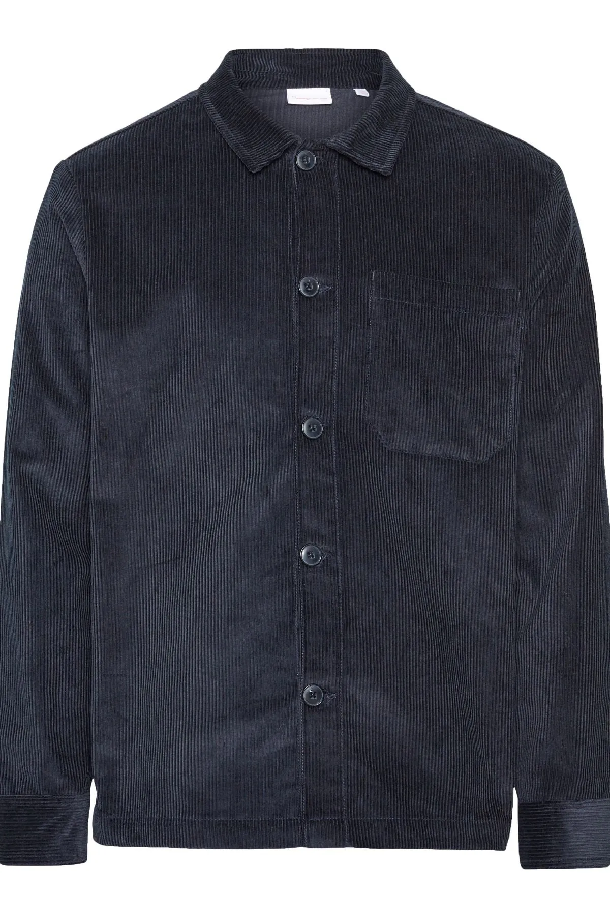 Streched 8-Wales Corduroy Overshirt Navy Knowledge Cotton Apparel