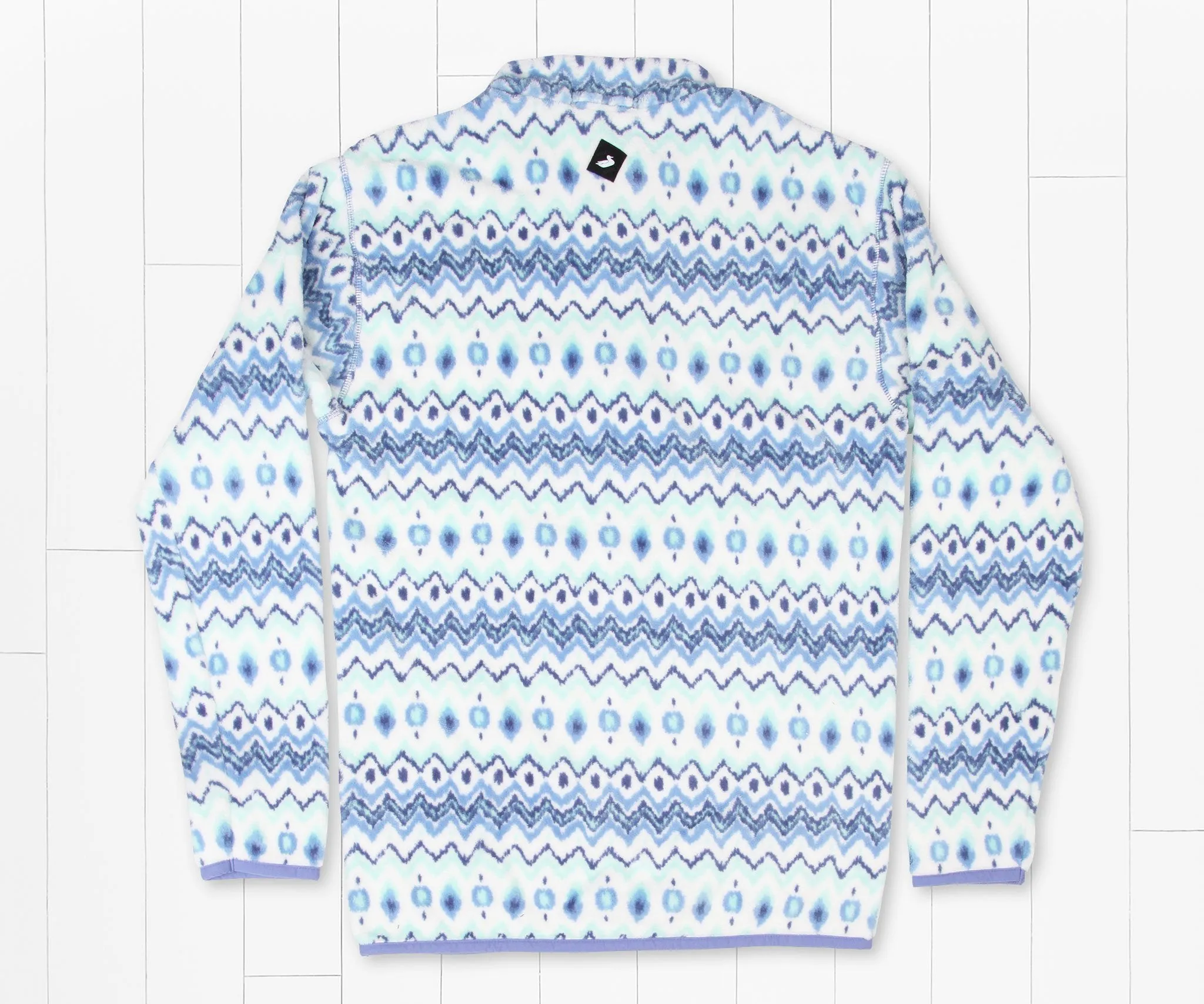 Tangier Ikat Fleece Pullover