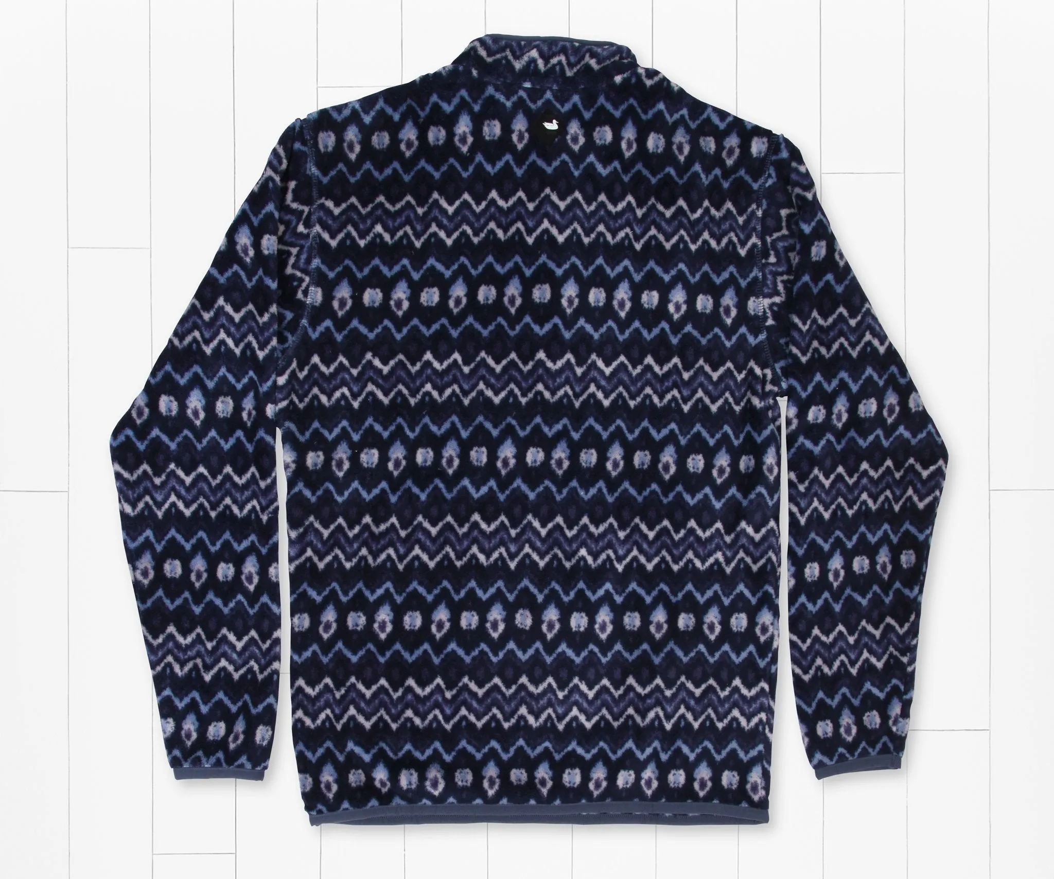 Tangier Ikat Fleece Pullover