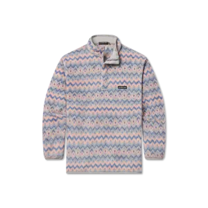 Tangier Ikat Fleece Pullover