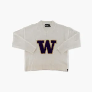 Washington Huskies Fuzzy V-Neck Sweater